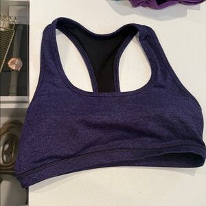 Fleo heathered Women's Purple Sports Bra